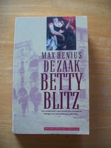 thriller, Max Henius, De zaak Betty Blitz beschikbaar voor biedingen