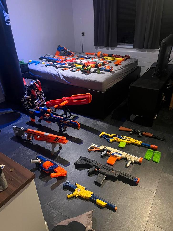 Grote nerf collectie, Kinderen en Baby's, Speelgoed | Buiten | Actiespeelgoed, Zo goed als nieuw, Ophalen of Verzenden