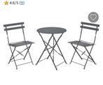 Bistro set tafel met 2 stoeltjes    inklapbaar, Ophalen of Verzenden, Nieuw