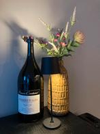 Mooie zwarte stoere wijnfles LEEG ter decoratie., Huis en Inrichting, Ophalen, Zwart, Minder dan 50 cm, Glas