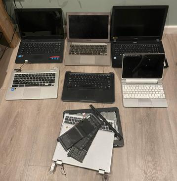 Partij laptops - 6 stuks - sommige werkend - 3e tot 7e gen beschikbaar voor biedingen