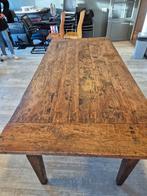 Oude Teak Houten Tafel - 102x220 cm, Huis en Inrichting, Tafels | Eettafels, Ophalen, Gebruikt, 100 tot 150 cm, 200 cm of meer