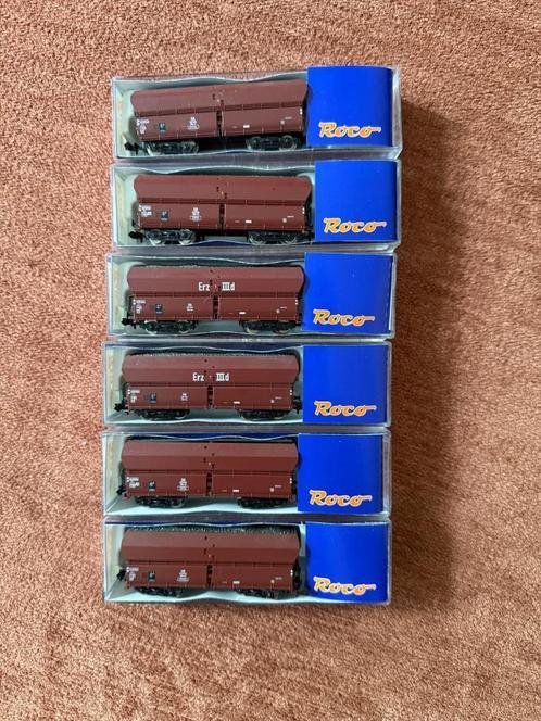 Roco open bulk wagons, Hobby en Vrije tijd, Modeltreinen | N-Spoor, Gebruikt, Wagon, Gelijkstroom, Roco, Ophalen of Verzenden