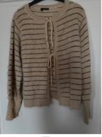 Beige gestreepte vest norah  - Maat 42, Ophalen of Verzenden, Zo goed als nieuw, Maat 38/40 (M), Beige