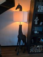 Zwarte Giraffe Staande Lamp met Kap, Huis en Inrichting, Lampen | Vloerlampen, Ophalen, Stof, Gebruikt, Landelijk