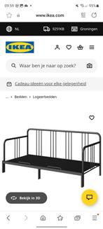 Ikea Fyresdal Bedbank (excl. matras), Ophalen, Gebruikt, Eenpersoons, Zwart