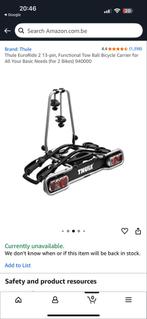 Thule EuroRide 2 Fietsendrager Trekhaak, Ophalen, Gebruikt, 2 fietsen, Trekhaakdrager