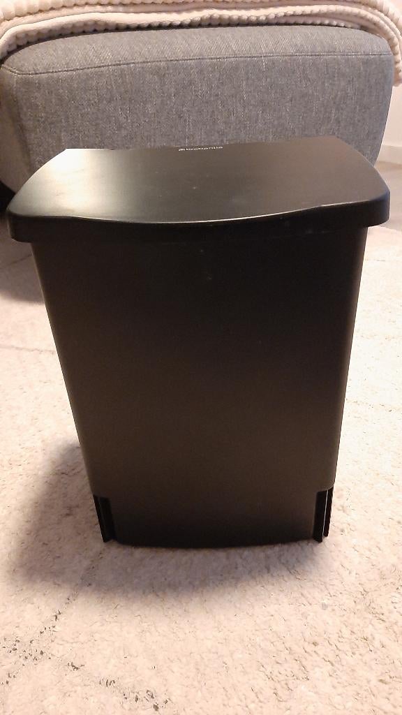 Brabantia prullenbakje zwart, Huis en Inrichting, Woonaccessoires | Prullenbakken, Ophalen, Kunststof, Zo goed als nieuw, Minder dan 50 cm