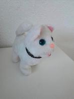 Schattige witte knuffel hond, Ophalen of Verzenden, Zo goed als nieuw, Poes