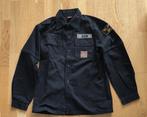 BDM overhemd met afritsbare mouwen - L, Kleding | Heren, Overhemden, Ophalen of Verzenden, Zo goed als nieuw, Zwart