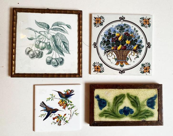 Antieke tegels met afbeeldingen, Antiek en Kunst, Antiek | Wandborden en Tegels, Ophalen of Verzenden