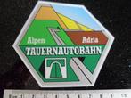 ruit sticker Tauernautobahn alphen adria logo vignet embleem, Verzenden, Zo goed als nieuw, Auto of Motor