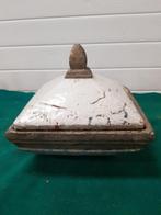 betonnen schaal met deksel doorleefd brocante, Huis en Inrichting, Woonaccessoires | Overige, Ophalen of Verzenden, 'T Olde Gre-j