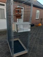 Stevige papegaaien kooi op wielen, Dieren en Toebehoren, Vogels | Hokken en Kooien, Ophalen, Zo goed als nieuw, Metaal, Vogelkooi