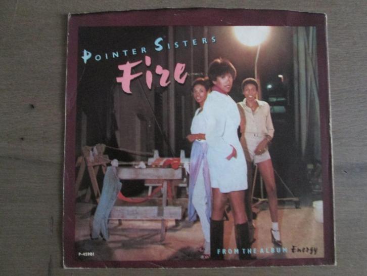 Pointer Sisters - Fire / Love Is Like A Rolling Stone, Cd's en Dvd's, Vinyl Singles, Gebruikt, Single, Overige genres, 7 inch