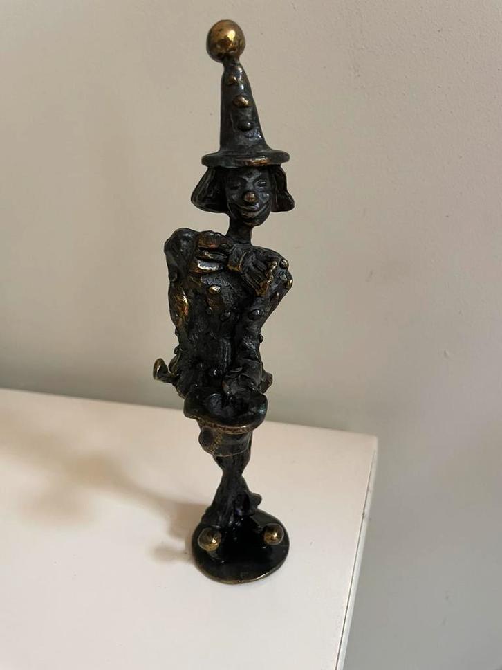 Bronzen CliniClowns Beeldje Corry Ammerlaan, Antiek en Kunst, Antiek | Koper en Brons, Ophalen of Verzenden