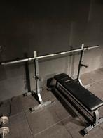 Fitnessbank met halterrek - Powermark, Ophalen, Zo goed als nieuw, Borst, Fitnessbank