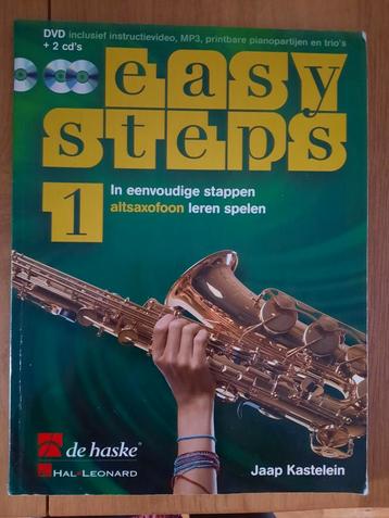 lesboek-Easy Steps 1 Altsaxofoon+ 2 cd's en dvd-aanbevolen beschikbaar voor biedingen
