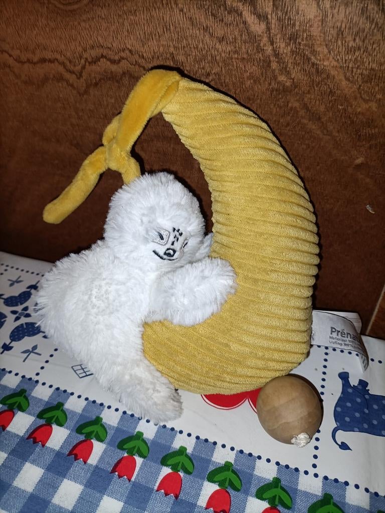 Prenetal luiaard knuffel op maan met muziekdoosje*, Kinderen en Baby's, Speelgoed | Knuffels en Pluche, Ophalen of Verzenden, Zo goed als nieuw