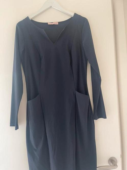 Studio Anneloes travelstof jurk maat M, Kleding | Dames, Jurken, Zo goed als nieuw, Blauw, Verzenden