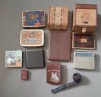 Diverse vintage rookartikelen, Verzamelen, Rookartikelen, Aanstekers en Luciferdoosjes, Ophalen of Verzenden, Gebruikt, Tabaksdoos of Verpakking