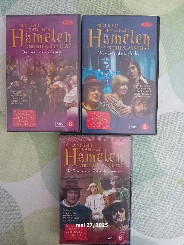 VHS diverse kinderseries o.a. Theo en Thea, Hamelen, Tarzan, Cd's en Dvd's, VHS | Film, Zo goed als nieuw, Overige genres, Vanaf 6 jaar
