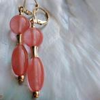 Cherry kwarts oorbellen #3987, Verzenden, Zo goed als nieuw, Overige materialen, Met edelsteen