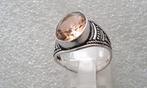 zilver Ring Morganiet edelsteen-, Sieraden, Tassen en Uiterlijk, Ringen, Verzenden, Nieuw, 17 tot 18, Dame of Heer