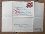 NEDERLAND, WO II, PERFECTE VOUWBRIEF GEOPEND DOOR DE BEZETTE, Verzenden, Envelop