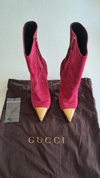 Gucci laarsjes fuchsia met bordeaux mt 39,5, Verzenden, Lage of Enkellaarzen, Roze, Gucci