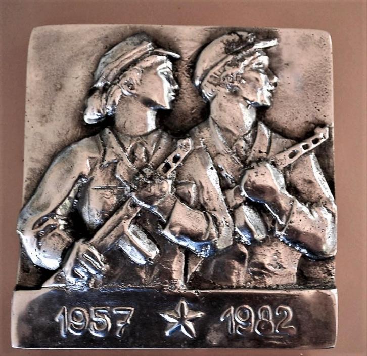 Militair Leger Wandplaat Koude Oorlog 1957-1982, Antiek en Kunst, Curiosa en Brocante, Verzenden