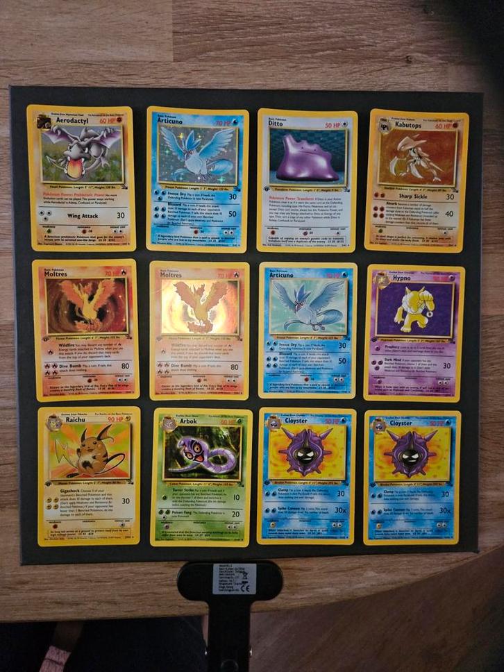 Vintage Pokemon Fossil Kaarten - Met 1st Editions, Hobby en Vrije tijd, Verzamelkaartspellen | Pokémon, Gebruikt, Meerdere kaarten