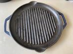Gietijzeren grillpan, Gebruikt, Ophalen of Verzenden, Koekenpan of Braadpan, Gietijzer