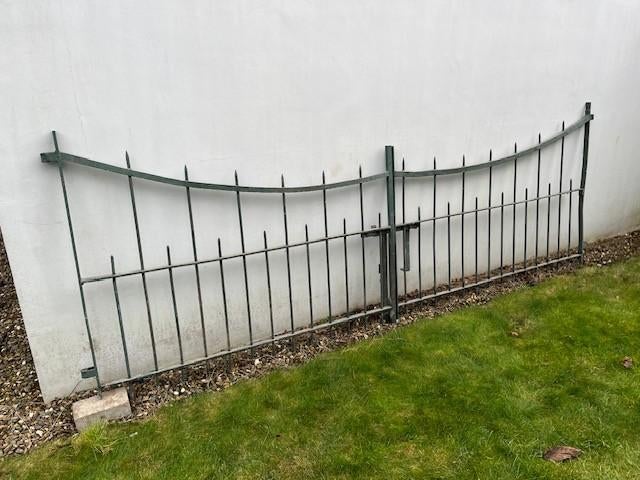 Klassieke smeedijzeren toegangspoort boerderijpoort, Ophalen, Gebruikt, 100 tot 150 cm, IJzer