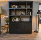 Mangohout vitrinekast kast, Huis en Inrichting, Kasten | Vitrinekasten, Ophalen of Verzenden, Zo goed als nieuw, 25 tot 50 cm