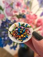 Miniatuur bordje met snoepjes, schaal 1:12, Ophalen of Verzenden, Nieuw, Decoratie