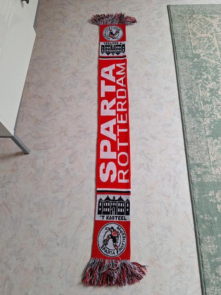 Sparta Rotterdam Sjaal - 't Kasteel, Sport en Fitness, Voetbal, Zo goed als nieuw, Overige typen, Ophalen of Verzenden