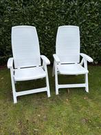 2 witte tuinstoelen | Jardin, Ophalen, Gebruikt, Kunststof, Verstelbaar