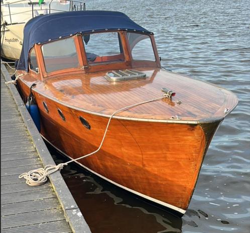 Zeldzame Iversen Cabin Cruiser (1956) zweedse mahoniehouten, Watersport en Boten, Motorboten en Motorjachten, Gebruikt, Hout, 6 tot 9 meter