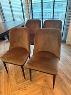 Riviera Maison stoelen - 4 stuks in uitstekende staat, Ophalen, Bruin, Zo goed als nieuw, Vier