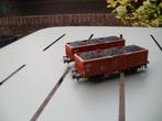 2x Marklin Ho kolenwagon no 4431, Wisselstroom, Rails, Ophalen of Verzenden, Zo goed als nieuw