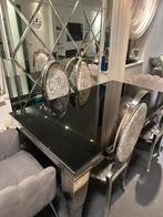 Luxe eettafel met 6 stoelen + salontafel, Huis en Inrichting, 200 cm of meer, Vijf personen of meer, Rechthoeking, Rechthoekig