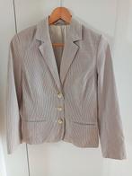 Mt38 mooie blazer wit beige streep katoen steekzak Sissy Boy, Maat 38/40 (M), Wit, Ophalen of Verzenden, Zo goed als nieuw
