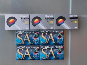 TDK SA 90 & Scotch XSII 90 Cassettes (7 stuks) beschikbaar voor biedingen