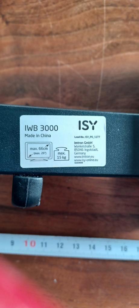Tv arm 18 cm , merk Isy, type IBW 3000, Audio, Tv en Foto, Televisiebeugels, Zo goed als nieuw, Ophalen