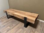 Teak houten salontafel, 100 tot 150 cm, Zo goed als nieuw, Minder dan 50 cm, Rechthoekig