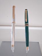 2 X Waterman Rollerbal Pen.1x Zilver.+ 1 Chinese Lak Groen., Ophalen of Verzenden, Gebruikt, Balpen, Waterman
