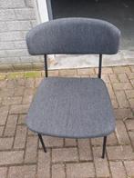 4 eetkamer stoelen antraciet grijs, Zo goed als nieuw, Ophalen