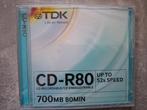 TDK CD-R80 700 MB recordable nieuw gesealed, Nieuw, Cd, Ophalen of Verzenden, TDK