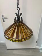 Glas in lood hanglamp jaren 60 de diameter is 50 cm, Huis en Inrichting, Ophalen, Gebruikt, Glas, Minder dan 50 cm